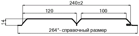 Фото: Сайдинг Lбрус-15х240 (ПЭ-01-RR32-0.45) в Видном