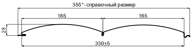 Сайдинг Woodstock-БР-28х330 (ECOSTEEL_T-12-Орех-0.45) в Видном