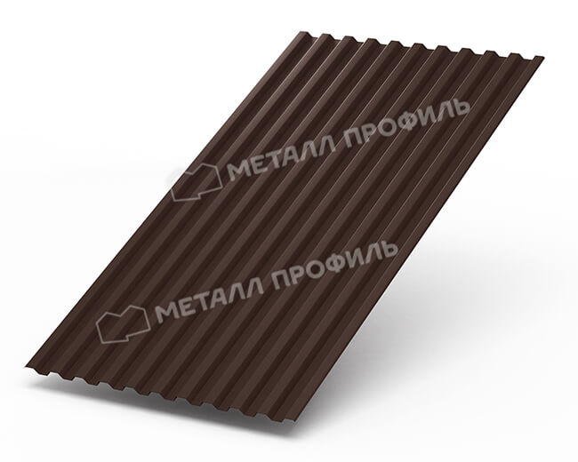 Профнастил С21 х 1000 - B (Steelmatt-20-8017-0.4±0.08мм) в Видном