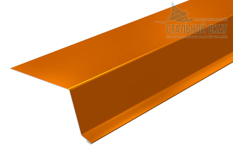 Фото: Планка капельник 79х55х2000 NormanMP (AGNETA-20-CopperCopper-0.5) в Видном