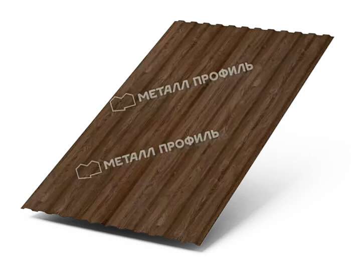 Фото: Профнастил МП10 х 1100 - B (ECOSTEEL_MA_Д-01-МореныйДуб-0.5) в Видном