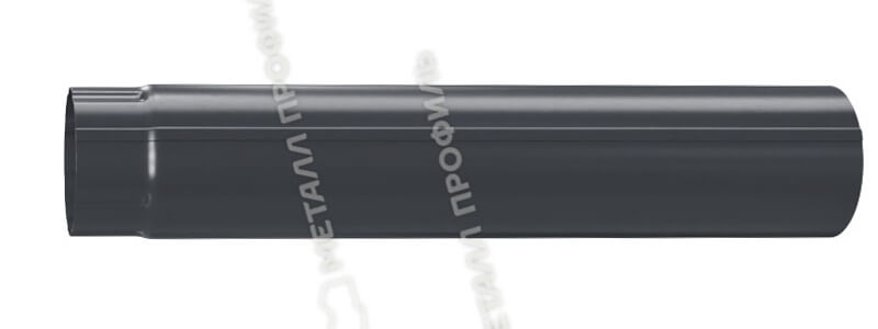 Фото: Труба водосточная D100х2000 Foramina Freeze (FRZ_D-01-GreyGrey-0.5) в 