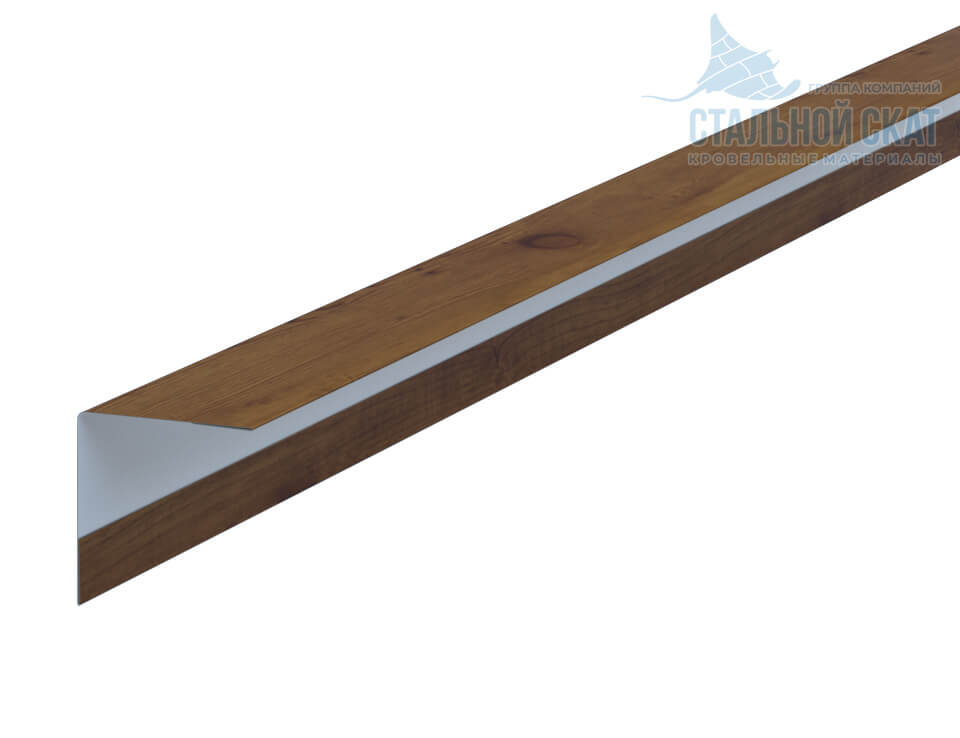 Фото: Планка угла наружного 30х30х3000 (ECOSTEEL_T-12-Дуб-0.45) в Видном