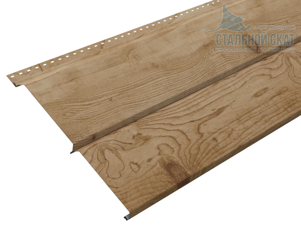 Фото: Сайдинг Lбрус-XL-14х335 (ECOSTEEL-01-Сосна-0.5) в Видном