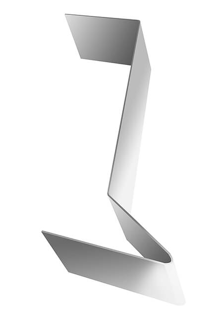 Планка примыкания для мягкой кровли 0,5 Satin с пленкой RAL 9003 сигнальный белый (2м) в Видном