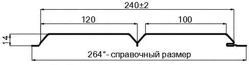 Фото: Сайдинг Lбрус-15х240 (ПЭ-01-1014-0.4±0.08мм) в Видном