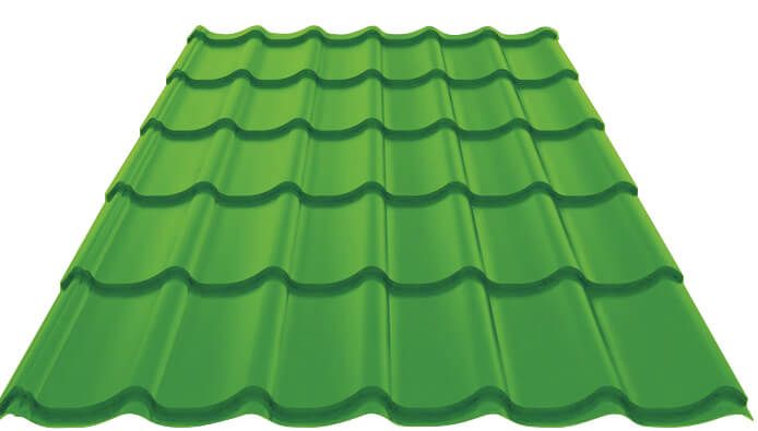 Металлочерепица МП Ламонтерра-XL NormanMP (ПЭ-01-6018-0.5)