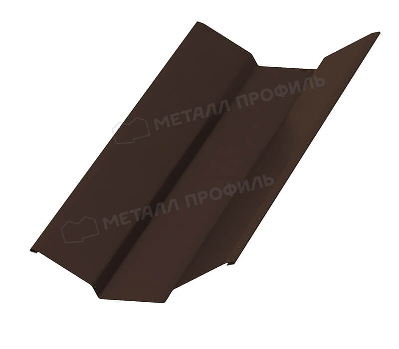 Планка ендовы верхняя 76х76х2000 (VALORI-20-Brown-0.5)