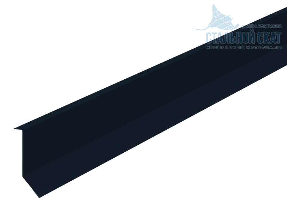 Планка примыкания в штробу 46х25х2000 (VALORI-20-DarkGrey-0.5)