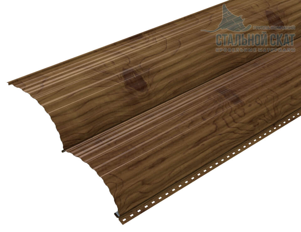 Сайдинг Woodstock-Т-28х330 (ECOSTEEL_T-12-Дуб-0.45)